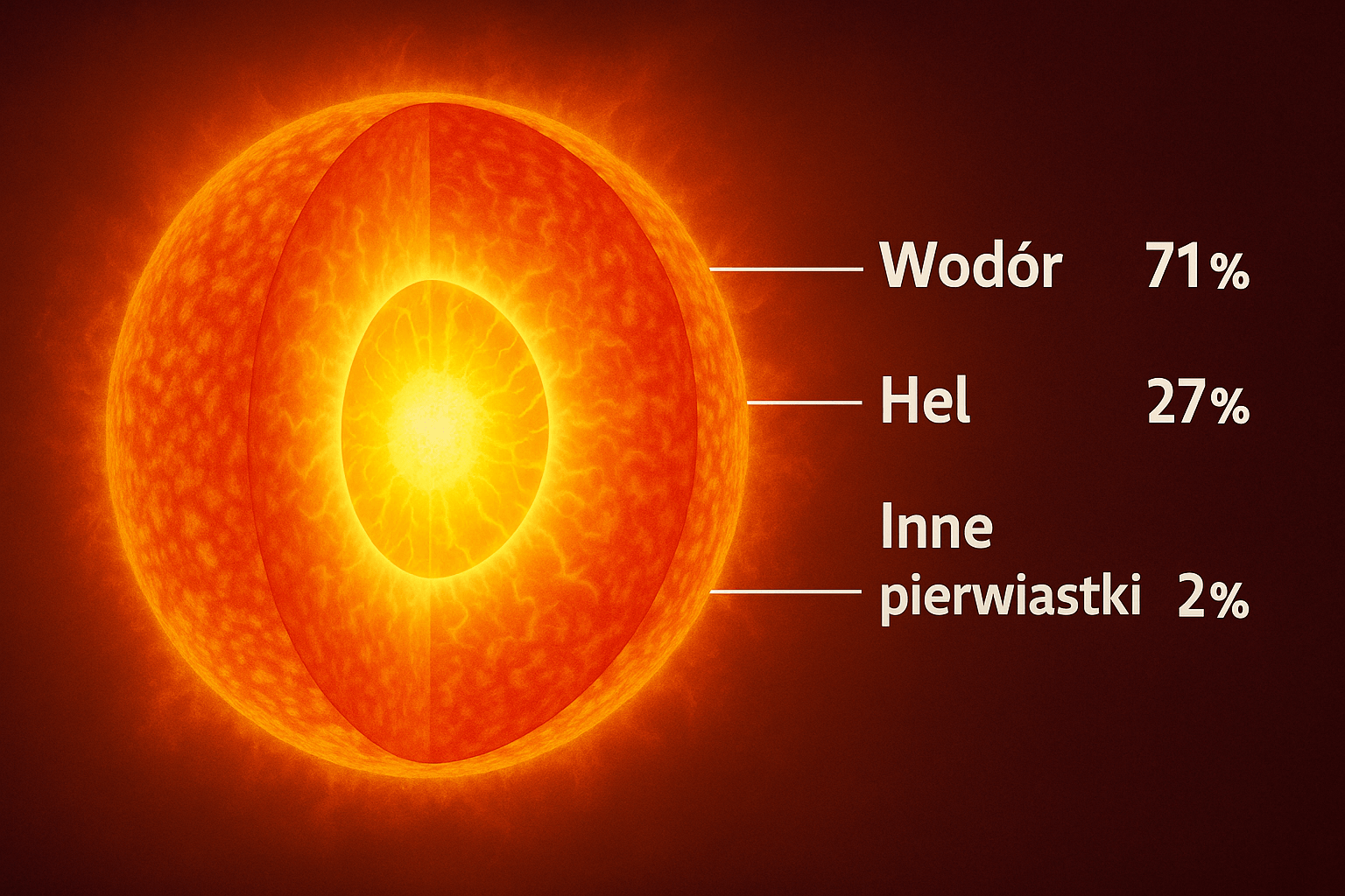 Z jakich pierwiastków składa się Słońce?